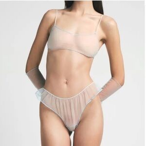 SKIMS Tulle Thong